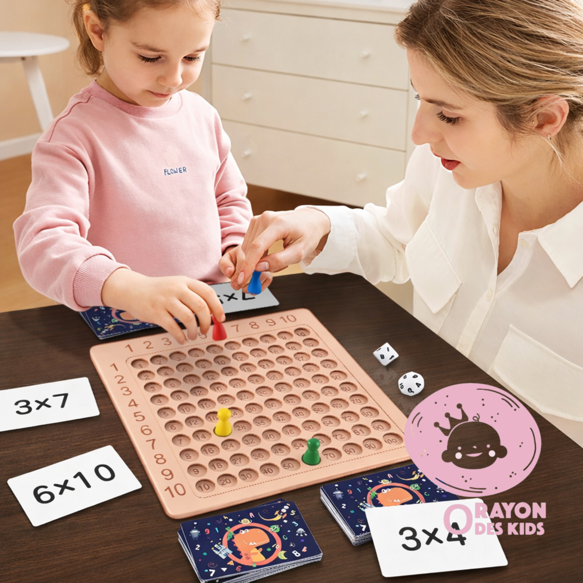Jeu Éducatif de Multiplication – Puzzle Mathématique Interactif