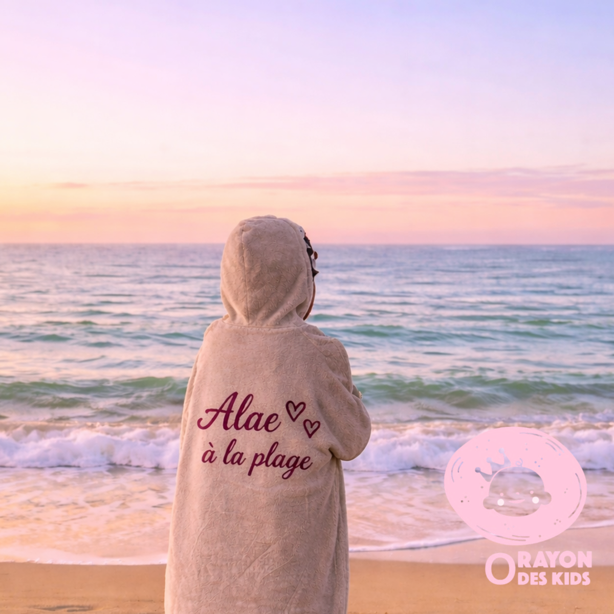 Poncho de plage pour enfant-personnalisé