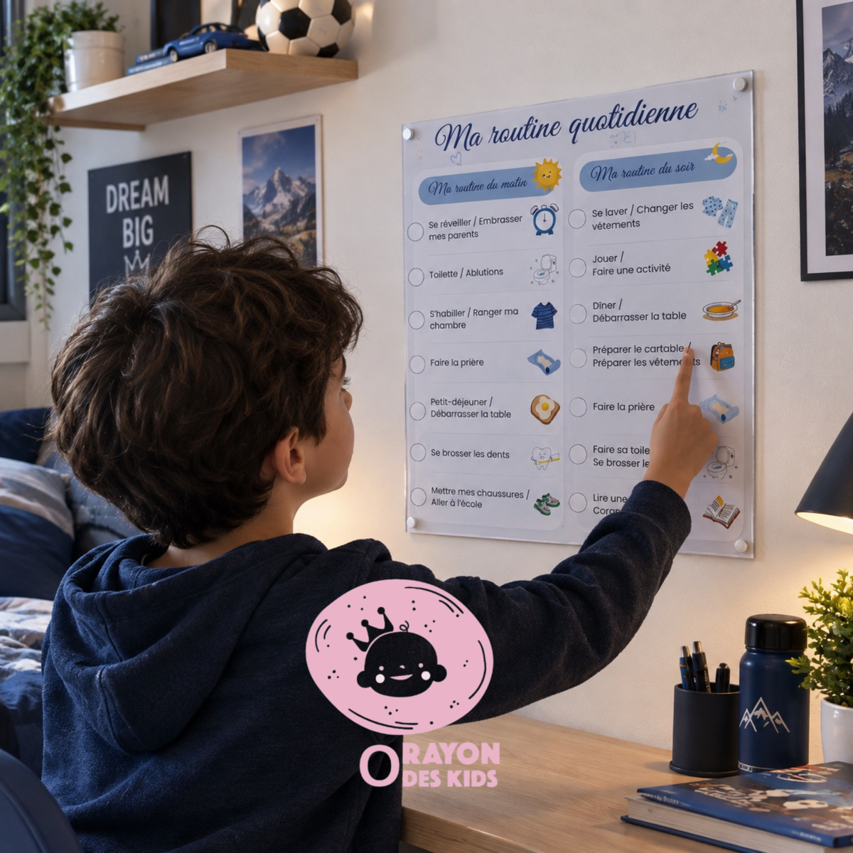 Tableau de Routine Quotidienne pour Enfant