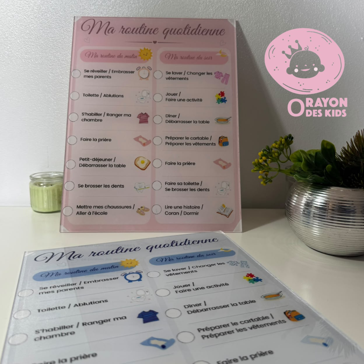 Tableau de Routine Quotidienne pour Enfant