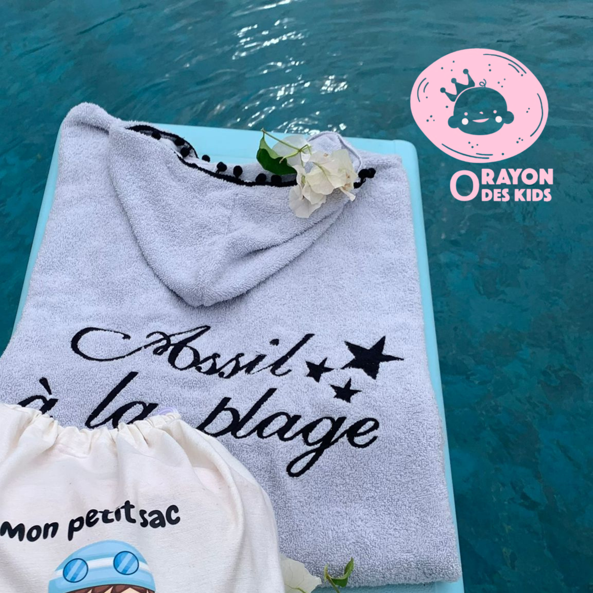 Poncho de plage pour enfant-personnalisé