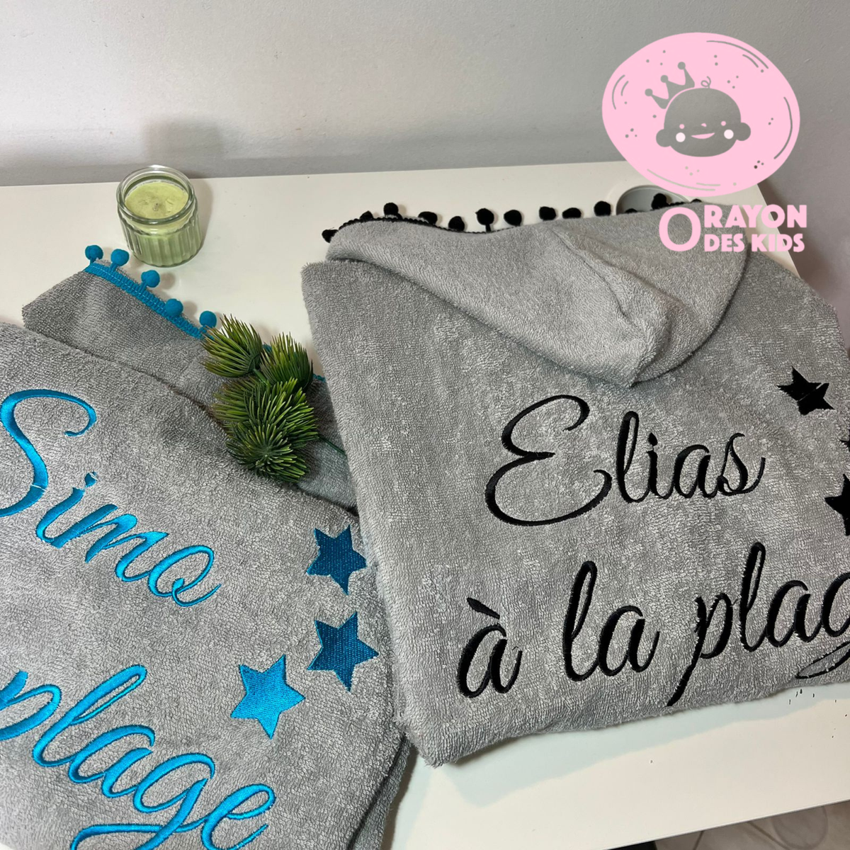 Poncho de plage pour enfant-personnalisé