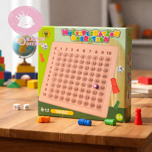 Jeu Éducatif de Multiplication – Puzzle Mathématique Interactif