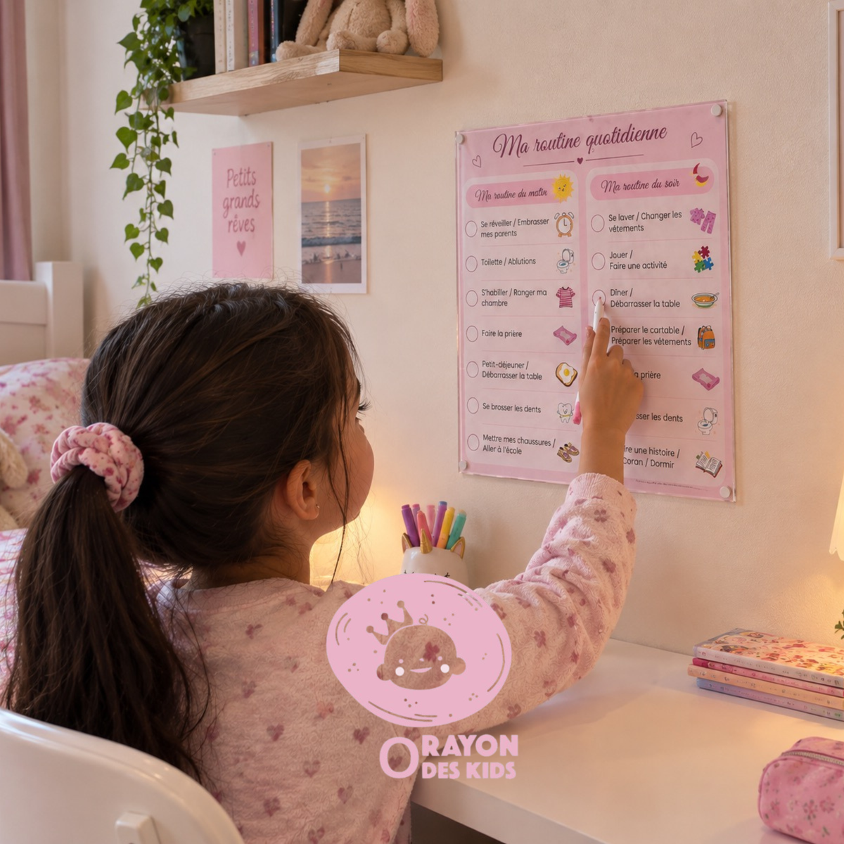 Tableau de Routine Quotidienne pour Enfant