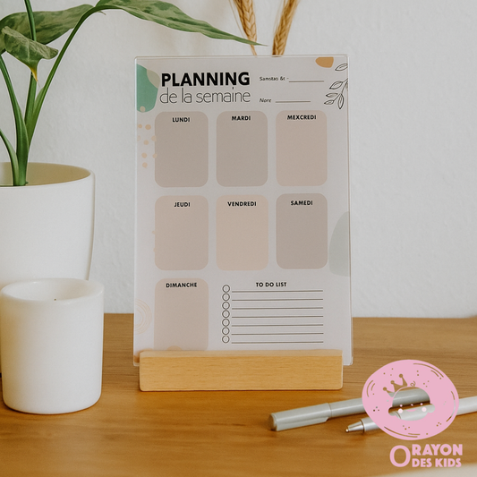 Planner hebdomadaire